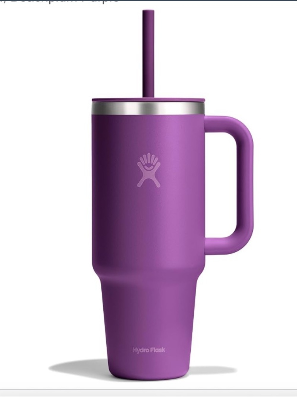 Hydro flask 40 oz all around stainless steel tumbler beachplum purple
